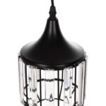 ΦΩΤΙΣΤΙΚΟ ΟΡΟΦΗΣ ΚΡΕΜΑΣΤΟ HM4084 3ΦΩΤΟ ΜΑΥΡΟ ΜΕΤΑΛΛΟ-ΓΥΑΛΙ Φ14x123Yεκ. - Image 4