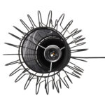 ΦΩΤΙΣΤΙΚΟ ΟΡΟΦΗΣ ΚΡΕΜΑΣΤΟ HM4087 ΜΑΥΡΟ ΜΕΤΑΛΛΟ-ΛΕΥΚΟ ΥΦΑΣΜΑ Φ24x130Υεκ. - Image 6