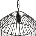 ΦΩΤΙΣΤΙΚΟ ΟΡΟΦΗΣ ΚΡΕΜΑΣΤΟ HM4092 ΜΕΤΑΛΛΙΚΟ ΜΑΥΡΟ ΚΑΠΕΛΟ Φ33,5x29-127,5Υεκ. - Image 4