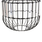 ΦΩΤΙΣΤΙΚΟ ΟΡΟΦΗΣ ΚΡΕΜΑΣΤΟ HM4093 ΜΕΤΑΛΛΙΚΟ ΜΑΥΡΟ ΚΑΙ ΓΥΑΛΙ Φ29x38-137Yεκ. - Image 3