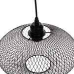 ΦΩΤΙΣΤΙΚΟ ΟΡΟΦΗΣ ΚΡΕΜΑΣΤΟ HM4094 ΜΑΥΡΟ ΔΙΚΤΥΩΤΟ ΜΕΤΑΛΛΙΚΟ ΚΑΠΕΛΟ Φ30x125Υεκ. - Image 3