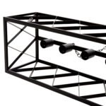 ΦΩΤΙΣΤΙΚΟ ΟΡΟΦΗΣ ΚΡΕΜΑΣΤΟ HM4128 6ΦΩΤΟ-ΜΑΥΡΟΣ ΜΕΤΑΛΛΙΚΟΣ ΣΚΕΛΕΤΟΣ 77,5x25x101Yεκ. - Image 5