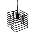 ΦΩΤΙΣΤΙΚΟ ΟΡΟΦΗΣ ΚΡΕΜΑΣΤΟ HM4131 ΜΑΥΡΟ ΜΕΤΑΛΛΙΚΟ ΚΑΠΕΛΟ 16x16x124Υεκ. - Image 4