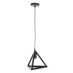 ΦΩΤΙΣΤΙΚΟ ΟΡΟΦΗΣ ΚΡΕΜΑΣΤΟ HM4181 ΜΑΥΡΟ ΜΕΤΑΛΛΙΚΟ ΚΑΠΕΛΟ ΠΥΡΑΜΙΔΑ 15x15x125Υεκ. - Image 3