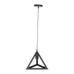 ΦΩΤΙΣΤΙΚΟ ΟΡΟΦΗΣ ΚΡΕΜΑΣΤΟ HM4181 ΜΑΥΡΟ ΜΕΤΑΛΛΙΚΟ ΚΑΠΕΛΟ ΠΥΡΑΜΙΔΑ 15x15x125Υεκ. - Image 4