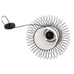 ΦΩΤΙΣΤΙΚΟ ΟΡΟΦΗΣ ΚΡΕΜΑΣΤΟ HM4184 ΜΑΥΡΟ ΜΕΤΑΛΛΟ 26x26x125Υεκ. - Image 5