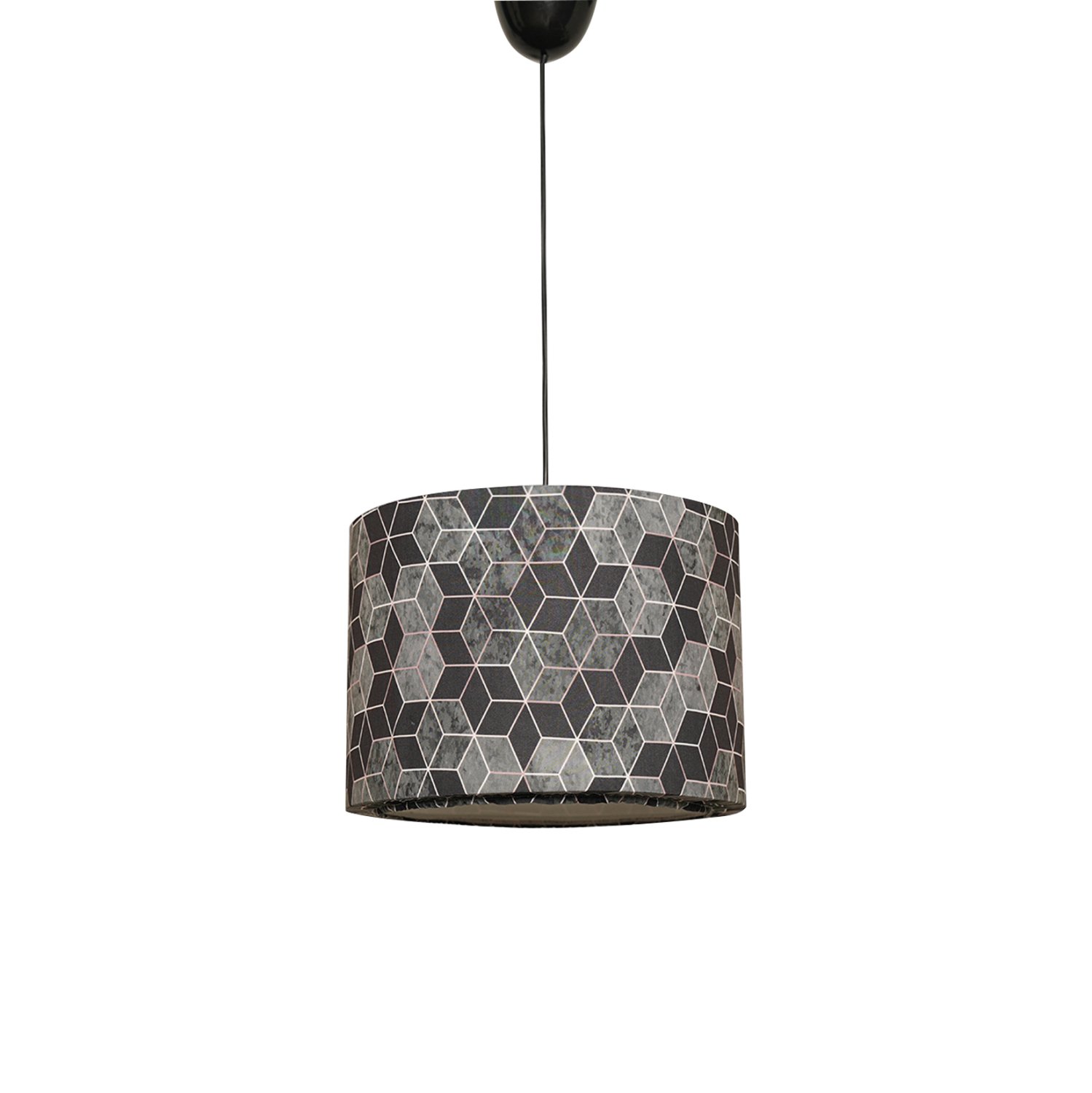 fotistiko-orofis-kremasto-fb97369-metall ΦΩΤΙΣΤΙΚΟ ΟΡΟΦΗΣ ΚΡΕΜΑΣΤΟ HM7369 ΜΕΤΑΛΛΟ ΚΑΙ ΥΦΑΣΜΑ ΜΑΥΡΟ ΓΚΡΙ 28x28x65Υ εκ. - Image 1