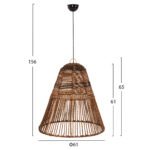 ΦΩΤΙΣΤΙΚΟ ΟΡΟΦΗΣ ΚΡΕΜΑΣΤΟ HM7859 ΙΝΕΣ ΔΕΝΤΡΟΥ ΜΠΑΝΑΝΑΣ ΣΕ ΚΑΦΕ Φ61x61-156Yεκ. - Image 2