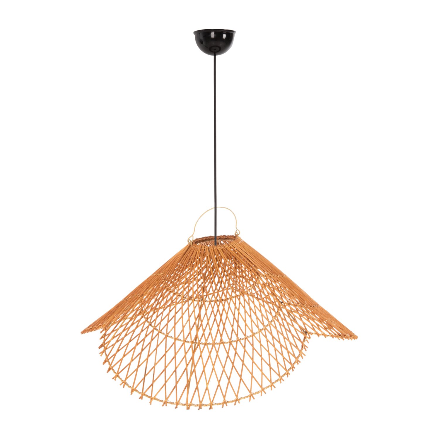 fotistiko-orofis-kremasto-fb9787801-ratt ΦΩΤΙΣΤΙΚΟ ΟΡΟΦΗΣ ΚΡΕΜΑΣΤΟ HM7878.01 RATTAN ΣΕ ΜΠΕΖ ΤΗΣ ΑΜΜΟΥ ΧΡΩΜΑ Φ58,5x31Yεκ - Image 1