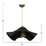 ΦΩΤΙΣΤΙΚΟ ΟΡΟΦΗΣ ΚΡΕΜΑΣΤΟ ΜΑΥΡΟ HM7649.02 Φ44x54  εκ. - Image 2