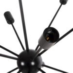 ΦΩΤΙΣΤΙΚΟ ΟΡΟΦΗΣ ΚΡΕΜΑΣΤΟ ΠΟΛΥΦΩΤΟ HM4173 ΜΕΤΑΛΛΟ ΜΑΥΡΟ Φ85x115Υεκ. - Image 4