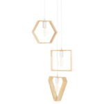 ΦΩΤΙΣΤΙΚΟ ΟΡΟΦΗΣ ΚΡΕΜΑΣΤΟ ΤΡΙΦΩΤΟ HM4072 ΞΥΛΙΝΑ ΓΕΩΜΕΤΡΙΚΑ ΣΧΗΜΑΤΑ - Image 4