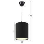 ΦΩΤΙΣΤΙΚΟ ΟΡΟΦΗΣ ΜΑΥΡΟ HM7623.02 - Image 2