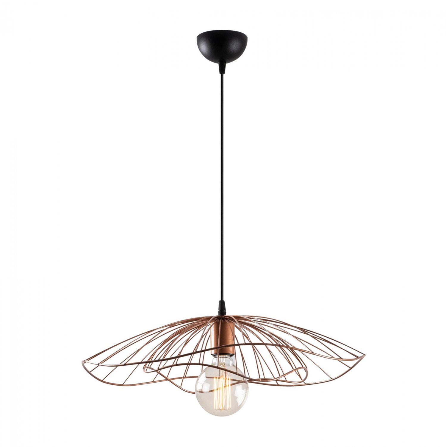 fotistiko-orofis-metalliko-kremasto-copp ΦΩΤΙΣΤΙΚΟ ΟΡΟΦΗΣ ΜΕΤΑΛΛΙΚΟ ΚΡΕΜΑΣΤΟ COPPER (ΧΑΛΚΙΝΟ) HM7229.02 Φ50x111 εκ. - Image 1