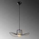 ΦΩΤΙΣΤΙΚΟ ΟΡΟΦΗΣ ΜΕΤΑΛΛΙΚΟ ΚΡΕΜΑΣΤΟ ΜΑΥΡΟ HM7236 49x110 εκ. - Image 4