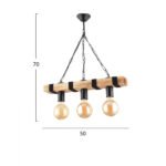 ΦΩΤΙΣΤΙΚΟ ΟΡΟΦΗΣ ΤΡΙΦΩΤΟ HM7504 50x70 εκ. - Image 2