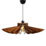 ΦΩΤΙΣΤΙΚΟ ΟΡΟΦΗΣ ΞΥΛΙΝΟ ΚΡΕΜΑΣΤΟ ΚΑΡΥΔΙ HM7348.01 Φ68x50Υ εκ. - Image 3