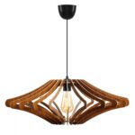 ΦΩΤΙΣΤΙΚΟ ΟΡΟΦΗΣ ΞΥΛΙΝΟ ΚΡΕΜΑΣΤΟ ΚΑΡΥΔΙ HM7351.01 Φ47x55Υ εκ. - Image 3