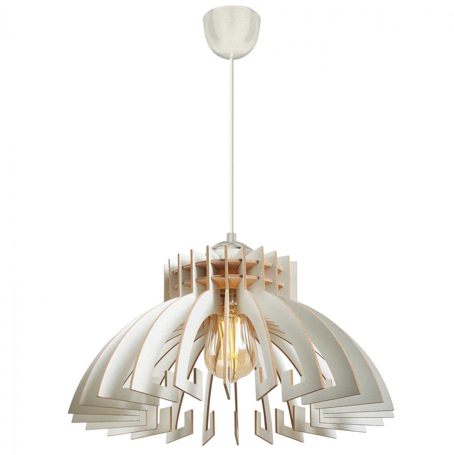 fotistiko-orofis-xylino-kremasto-leyko-f ΦΩΤΙΣΤΙΚΟ ΟΡΟΦΗΣ ΞΥΛΙΝΟ ΚΡΕΜΑΣΤΟ ΛΕΥΚΟ HM7350.02 Φ54x65Υ εκ. - Image 1