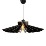 ΦΩΤΙΣΤΙΚΟ ΟΡΟΦΗΣ ΞΥΛΙΝΟ ΚΡΕΜΑΣΤΟ ΜΑΥΡΟ HM7349.03 Φ52x45Υ εκ. - Image 3