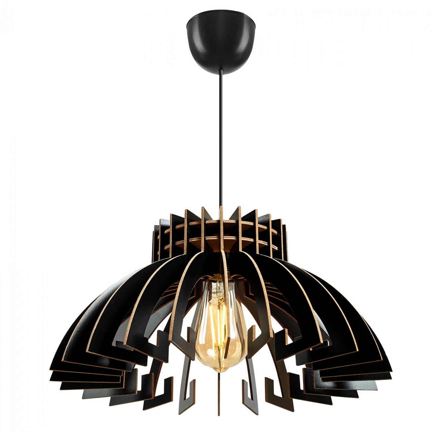 fotistiko-orofis-xylino-kremasto-mayro-f ΦΩΤΙΣΤΙΚΟ ΟΡΟΦΗΣ ΞΥΛΙΝΟ ΚΡΕΜΑΣΤΟ ΜΑΥΡΟ HM7350.03 Φ54x65Υ εκ. - Image 1