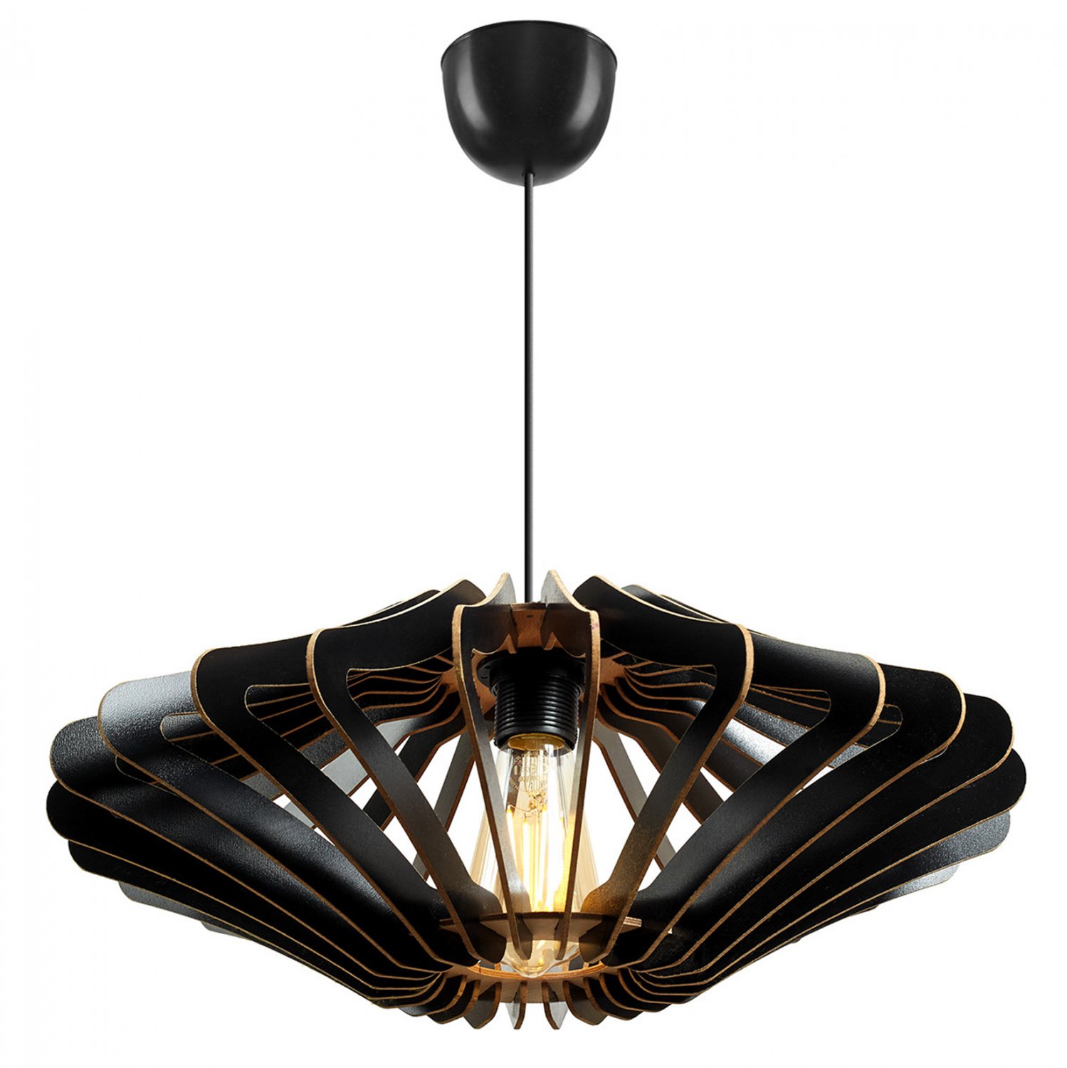 fotistiko-orofis-xylino-kremasto-mayro-f ΦΩΤΙΣΤΙΚΟ ΟΡΟΦΗΣ ΞΥΛΙΝΟ ΚΡΕΜΑΣΤΟ ΜΑΥΡΟ HM7351.03 Φ47x55Υ εκ. - Image 1