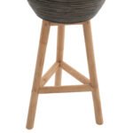 ΓΛΑΣΤΡΑ ΑΠΟ RATTAN ΚΑΙ BAMBOO HM7724 36Χ35Χ95Yεκ.ΦΥΣΙΚΟ - ΠΡΑΣΙΝΟ - Image 4