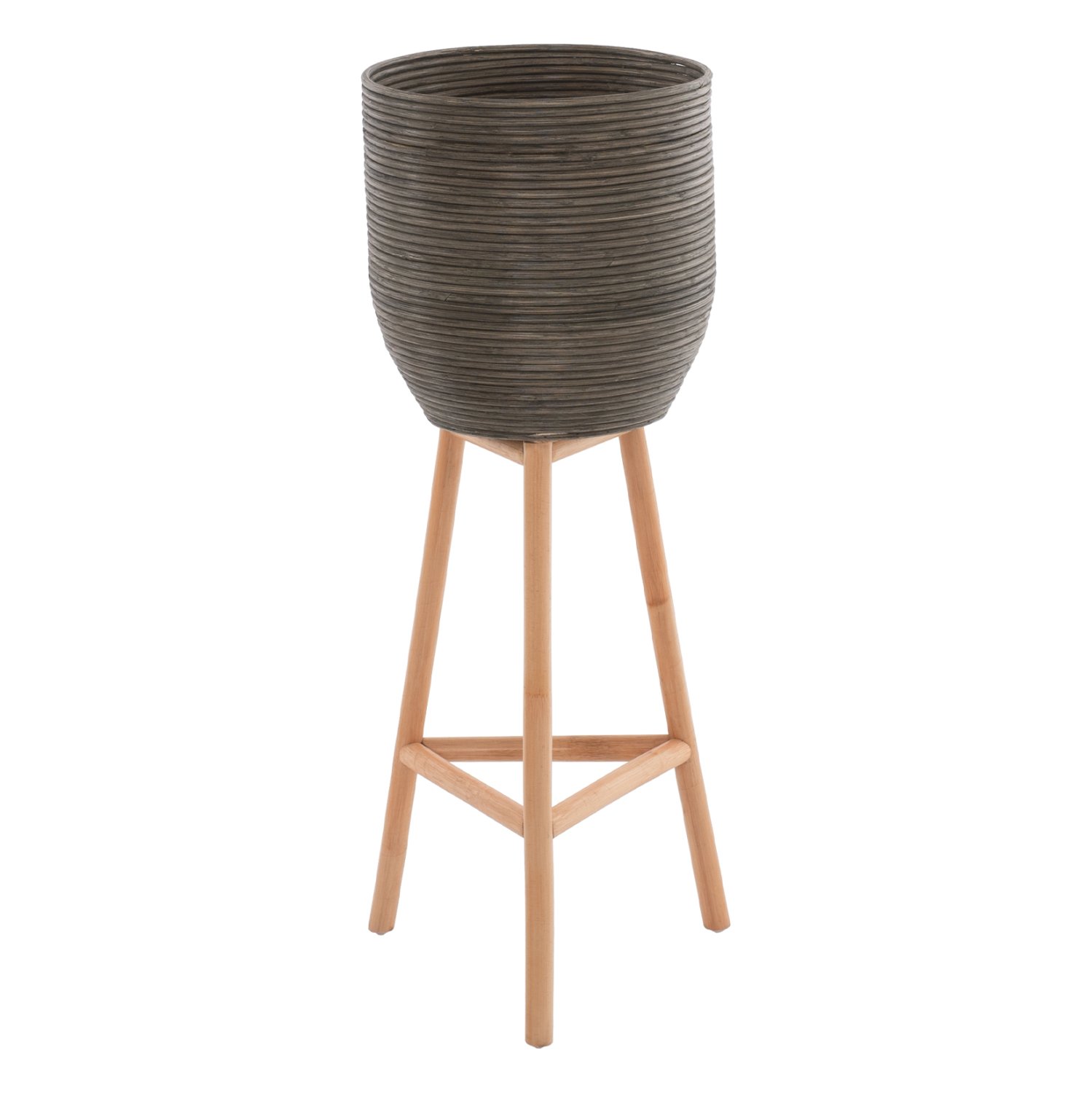 glastra-apo-rattan-kai-bamboo-fb97724-36 ΓΛΑΣΤΡΑ ΑΠΟ RATTAN ΚΑΙ BAMBOO HM7724 36Χ35Χ95Yεκ.ΦΥΣΙΚΟ - ΠΡΑΣΙΝΟ - Image 1