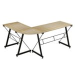 ΓΩΝΙΑΚΟ ΓΡΑΦΕΙΟ SONAMA ΕΠΙΦΑΝΕΙΑ ΜΕ ΜΕΤΑΛΛΙΚΟ ΣΚΕΛΕΤΟ HM2127.01 158Χ120Χ74εκ. - Image 5