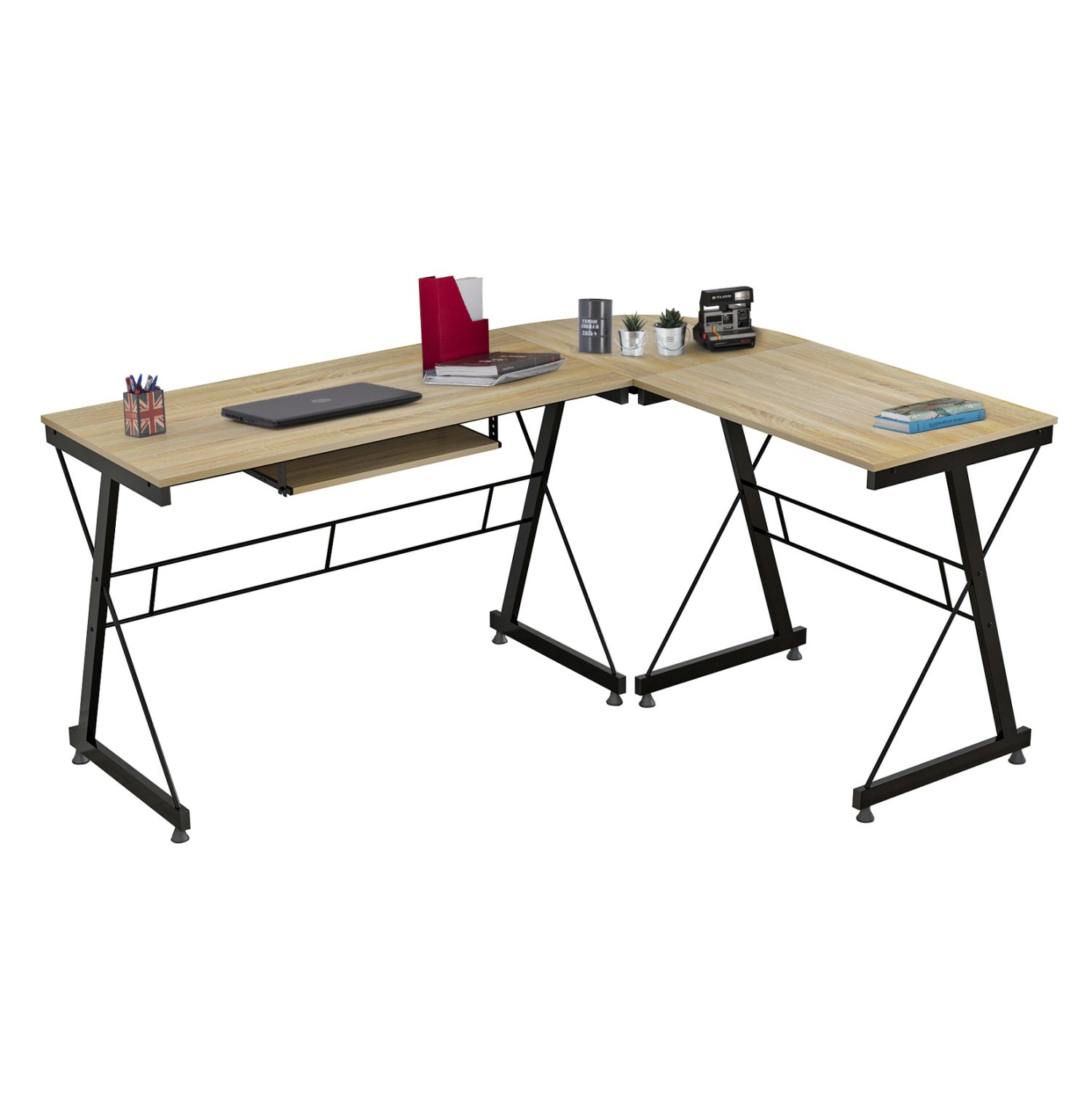 goniako-grafeio-sonama-epifaneia-me-meta ΓΩΝΙΑΚΟ ΓΡΑΦΕΙΟ SONAMA ΕΠΙΦΑΝΕΙΑ ΜΕ ΜΕΤΑΛΛΙΚΟ ΣΚΕΛΕΤΟ HM2127.01 158Χ120Χ74εκ. - Image 1