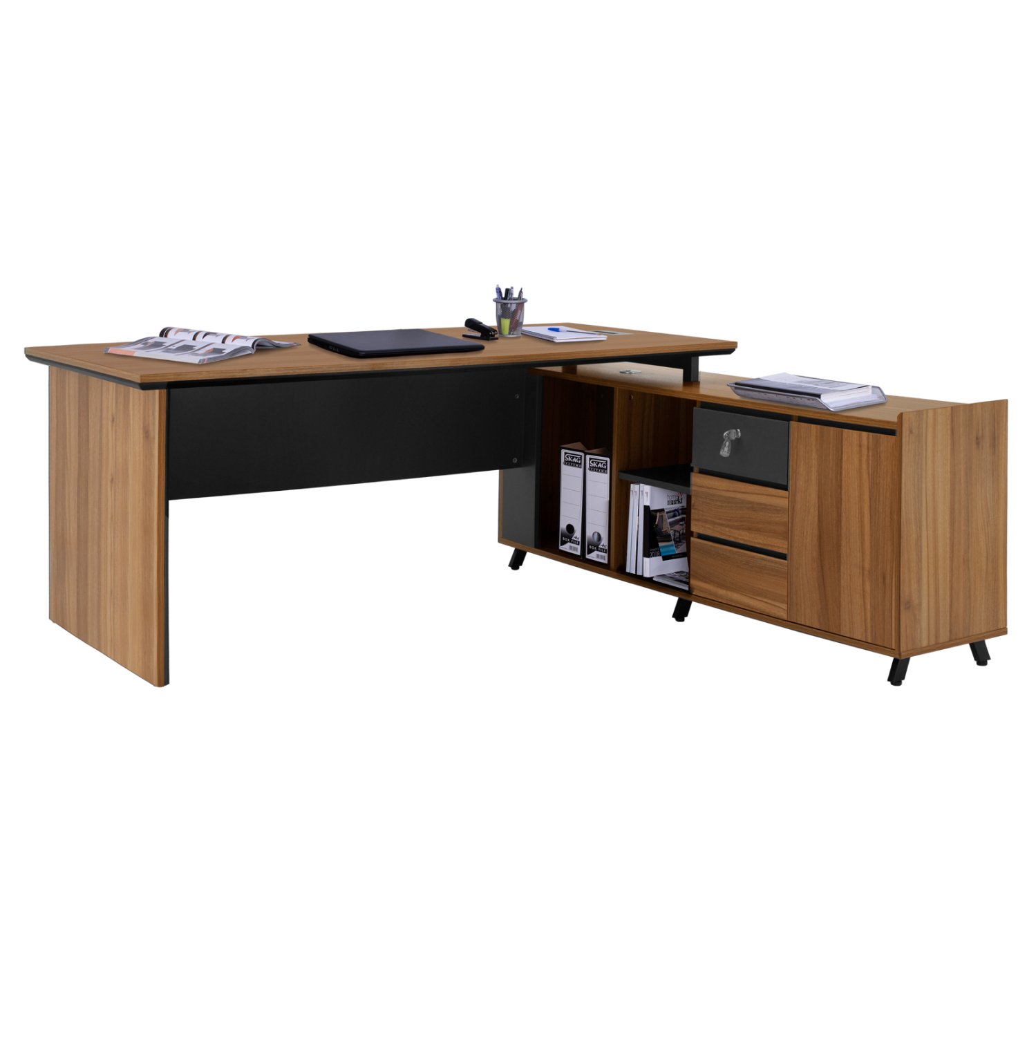 grafeio-epaggelmatiko-anastrepsimi-gonia ΓΡΑΦΕΙΟ ΕΠΑΓΓΕΛΜΑΤΙΚΟ ΑΝΑΣΤΡΕΨΙΜΗ ΓΩΝΙΑ SUPREME 200Χ180Χ76 HM2384 - Image 1