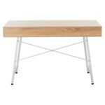 ΓΡΑΦΕΙΟ HM2128.01 SONAMA-ΛΕΥΚΟ ΜΕ ΛΕΥΚΟ ΜΑΤ ΣΚΕΛΕΤΟ 120Χ48Χ76,5 εκ. - Image 5