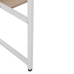 ΓΡΑΦΕΙΟ PORTIS HM2131.01 ΜΕΛΑΜΙΝΗ ΣΕ SONAMA ΜΕ ΛΕΥΚΟ ΜΑΤ ΣΚΕΛΕΤΟ 120X50X75Υεκ. - Image 6