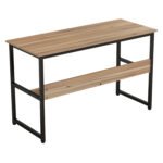 ΓΡΑΦΕΙΟ PORTIS HM2131.02 ΜΕΛΑΜΙΝΗ ΣΕ ΚΑΡΥΔΙ ΜΕ ΜΑΥΡΟ ΜΕΤΑΛΛΙΚΟ ΣΚΕΛΕΤΟ 120X50X75Υεκ. - Image 4