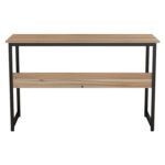 ΓΡΑΦΕΙΟ PORTIS HM2131.02 ΜΕΛΑΜΙΝΗ ΣΕ ΚΑΡΥΔΙ ΜΕ ΜΑΥΡΟ ΜΕΤΑΛΛΙΚΟ ΣΚΕΛΕΤΟ 120X50X75Υεκ. - Image 5