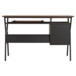 ΓΡΑΦΕΙΟ VITINO HM2130.03 ΜΕΛΑΜΙΝΗ-ΜΕΤΑΛΛΟ ΣΕ ΚΑΡΥΔΙ-ΓΚΡΙ 120X60X76εκ. - Image 6