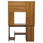 ΓΡΑΦΕΙΟ ΜΕ ΒΙΒΛΙΟΘΗΚΗ-ΡΑΦΙΕΡΑ STATUS ΚΑΡΥΔΙ HM2032.04 120x55x182 εκ. - Image 6