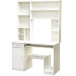 ΓΡΑΦΕΙΟ ΜΕ ΒΙΒΛΙΟΘΗΚΗ-ΡΑΦΙΕΡΑ STATUS ΛΕΥΚΟ HM2032.03 120x55,5x182,5 εκ. - Image 4