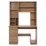 ΓΡΑΦΕΙΟ ΜΕ ΒΙΒΛΙΟΘΗΚΗ-ΡΑΦΙΕΡΑ STATUS HM2032.02 SONOMA 120X55X182 - Image 3