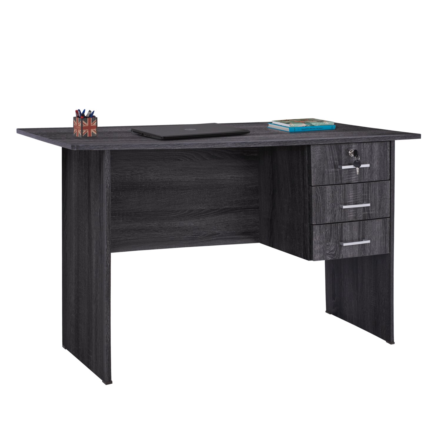 grafeio-melaminis-120x60x75yekme-3-syrta ΓΡΑΦΕΙΟ ΜΕΛΑΜΙΝΗΣ HAYDEN 120x60x75Υεκ.ΜΕ 3 ΣΥΡΤΑΡΙΑ ΣΕ ΑΝΘΡΑΚΙ ΧΡΩΜΑ HM2268.01 - Image 1