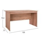 ΓΡΑΦΕΙΟ ΜΕΛΑΜΙΝΗΣ HAYDEN 120x71x74,5 HM2285.02 ΣΕ ΧΡΩΜΑ SONAMA - Image 2