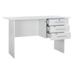 ΓΡΑΦΕΙΟ ΜΕΛΑΜΙΝΗΣ ENSLEY HM2029.05 ΜΕ 3 ΣΥΡΤΑΡΙΑ ΛΕΥΚΟ 120X60X76 εκ. - Image 3