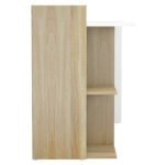 ΓΡΑΦΕΙΟ ΜΕΛΑΜΙΝΗΣ ΜΕ ΡΑΦΙΑ SYNDYA HM8994.02 SONAMA ΛΕΥΚΟ 112x55x85Y εκ. - Image 3