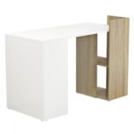 ΓΡΑΦΕΙΟ ΜΕΛΑΜΙΝΗΣ ΜΕ ΡΑΦΙΑ SYNDYA HM8994.02 SONAMA ΛΕΥΚΟ 112x55x85Y εκ. - Image 4