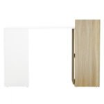 ΓΡΑΦΕΙΟ ΜΕΛΑΜΙΝΗΣ ΜΕ ΡΑΦΙΑ SYNDYA HM8994.02 SONAMA ΛΕΥΚΟ 112x55x85Y εκ. - Image 5