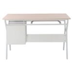 ΓΡΑΦΕΙΟ VITINO HM2130.01 ΜΕΛΑΜΙΝΗ-ΜΕΤΑΛΛΟ ΣΕ SONAMA-ΛΕΥΚΟ 120X60X76εκ. - Image 4