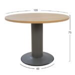 ΓΡΑΦΕΙΟ ΣΥΝΕΔΡΙΑΣΕΩΝ DULCE ΕΠΑΓΓΕΛΜΑΤΙΚΟ ΣΤΡ. ΟΞΙΑ HM2054.11 Φ105Χ75Υ εκ. - Image 2