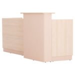 ΓΡΑΦΕΙΟ ΥΠΟΔΟΧΗΣ DALTON HM2068.02 ΜΕΛΑΜΙΝΗ ΣΕ SONAMA-ΜΠΕΖ 240x80x106Υεκ. - Image 4