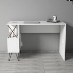 ΓΡΑΦΕΙΟ ΥΠΟΛΟΓΙΣΤΗ ΜΕΛΑΜΙΝΗΣ HM9509.03 ΛΕΥΚΟ ΜΕ ΡΑΦΙΑ 120x60x78.8Yεκ - Image 3