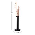 ΚΑΛΟΓΕΡΟΣ 3ΠΛΟΣ WYATT HM8610.02 ΞΥΛΟ ΟΞΙΑΣ-ΜΑΥΡΟ ΜΕΤΑΛΛΟ-ΒΑΣΗ ΜΑΡΜΑΡΟ Φ37X173Υεκ. - Image 2